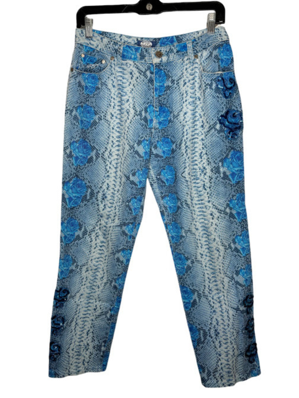 Blugirl Blumarine Vintage Snakeskin Printed Jeans size 40